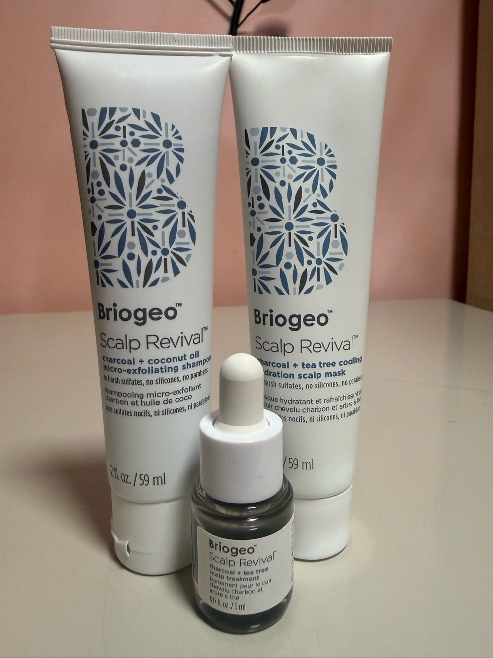Briogeo set for Scalp and Hair- Shampoo, Mask, Treatment